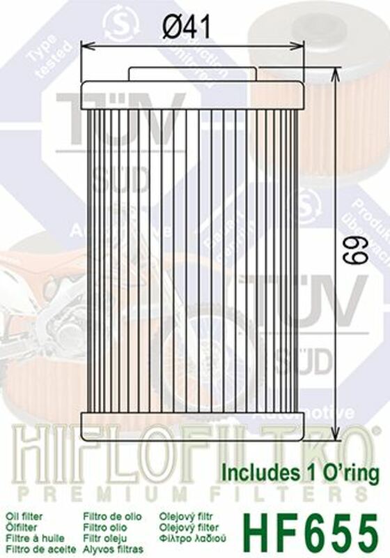 Filtro olio HF655 Ktm / Husqvarna / Husaberg