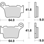 Pastiglie freno post. Ktm Exc / Exc-f / Sx / Sxf 2004 - 2026 Husqvarna Fc / Fe / Te / Tc 2014 - 2026 Sherco Se / Sef 2014 - 2026