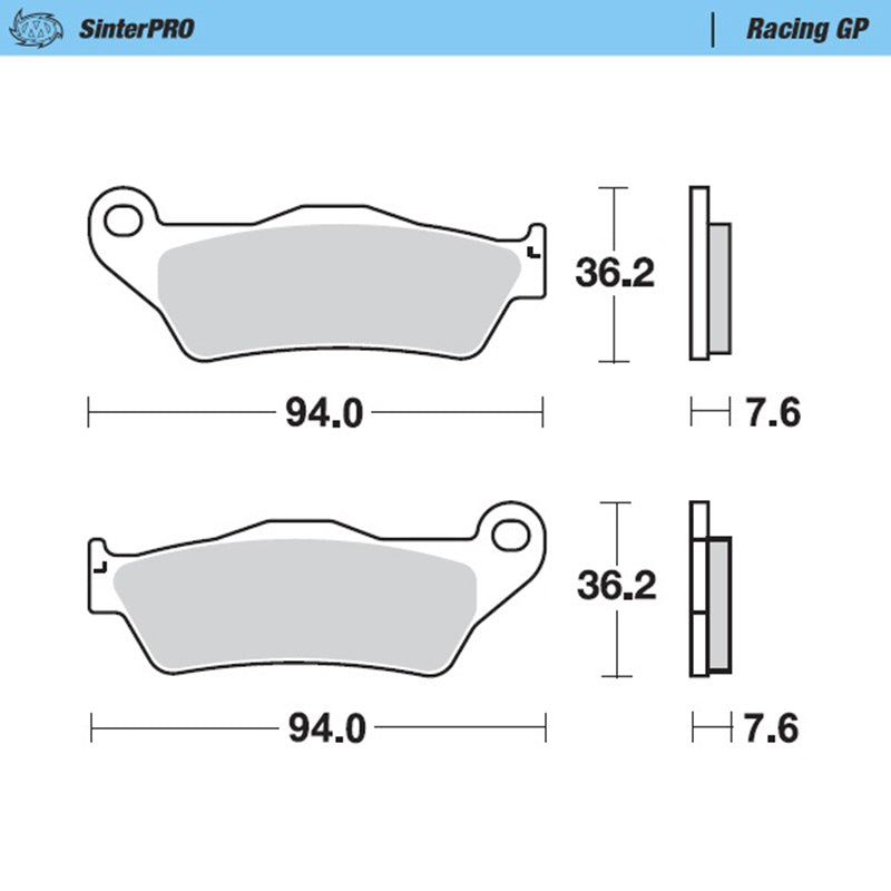 Pastiglie freno ant. sinterizzate gp racing Brembo Ktm, Husqvarna, Gas Gas, Sherco, Stark varg, Tm