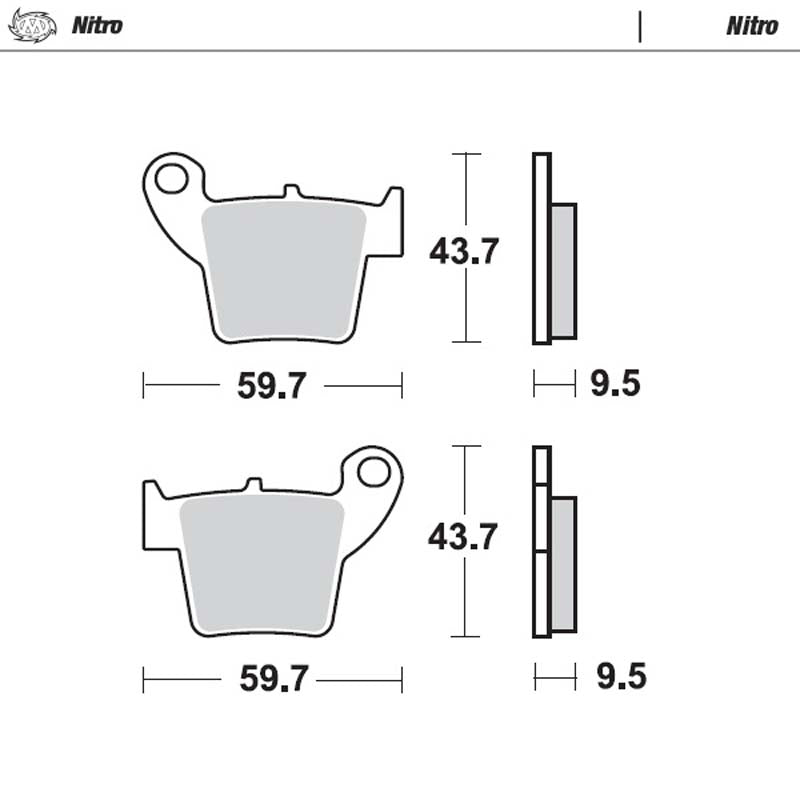 Pastiglie freno post. Honda Cr / Crf 2002 - 2026