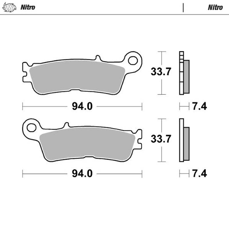 Pastiglie freno ant. sinterizzate nitro Nissin Yamaha