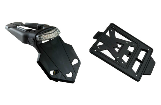 Portatarga integra con led  universale inclinazione omologata R-tech