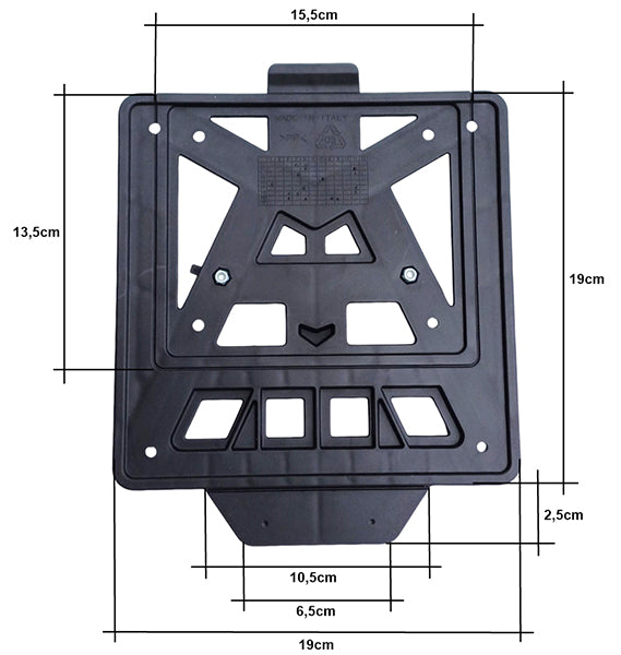 Ricambio cornice targa integra versione europea R-tech