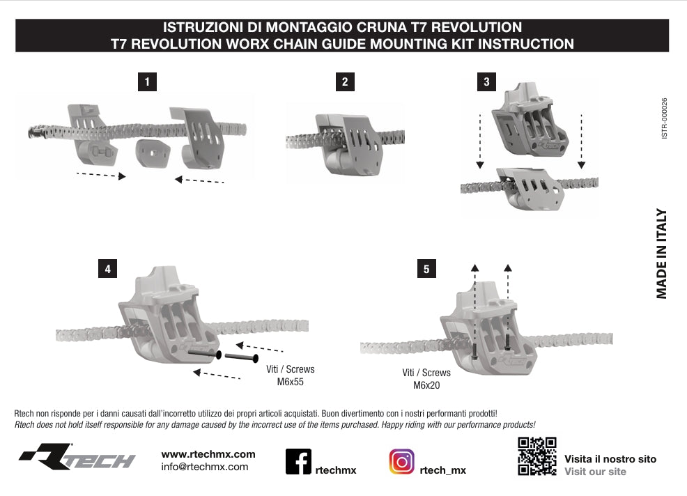 Cruna catena rinforzata Yamaha Tenere 700 2019 - 2026