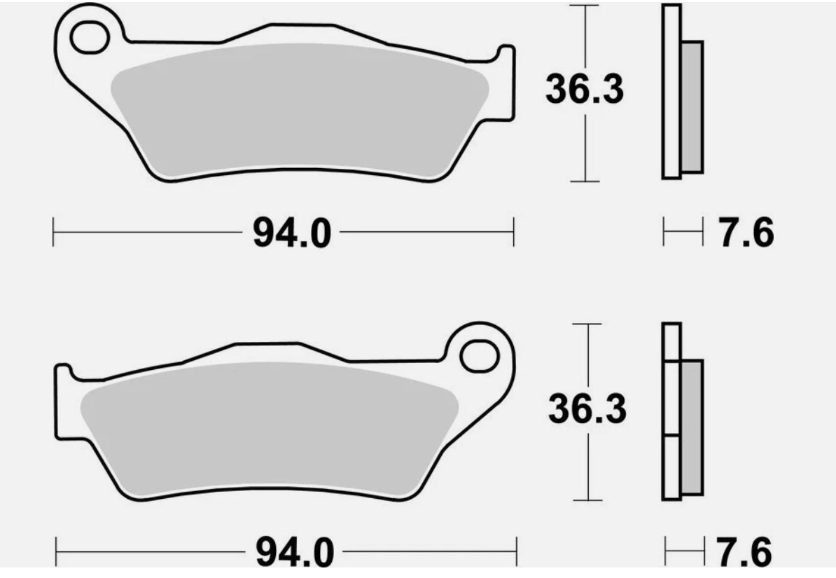 Pastiglie anteriori Brembo sinter Ktm Exc / Exc-f / Sx / Sxf 1993 - 2026