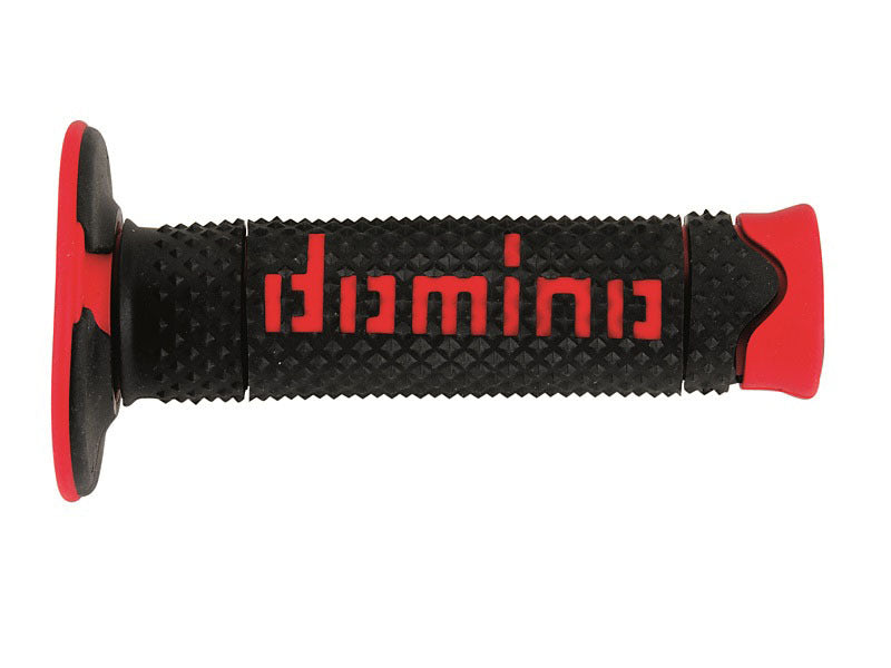 Coppia Manopole Off Road DOMINO DSH nero/rosso - A26041C4240