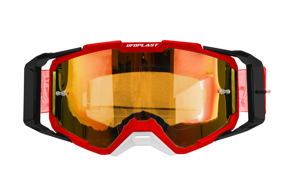 Occhiali Motocross UFO Plast Core 2.0 Rosso/Nero