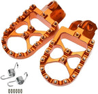 Pedane Maggiorate Ergal CNC Arancione KTM EXC / SX 2002-2016 — MB Spare Parts