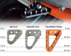 Puntale freno maggiorato in egal Ktm Exc / Exc-f / Sx / Sxf 2016 - 2026